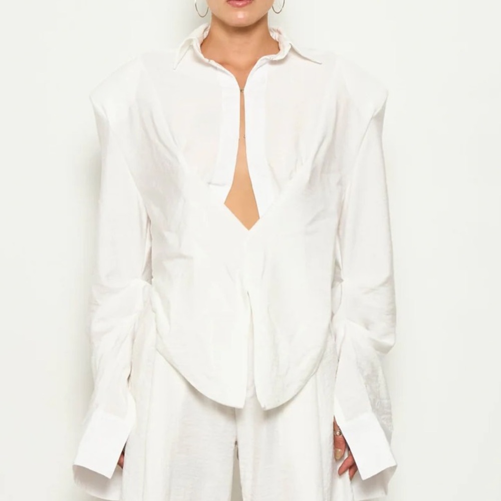 kwame adusei white Kafra top